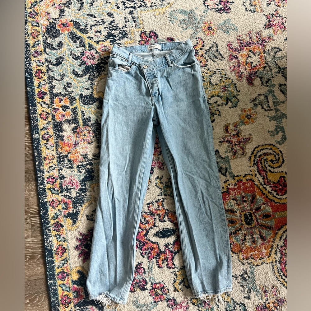Abercrombie and Fitch The Dad High Rise Crossover Jeans